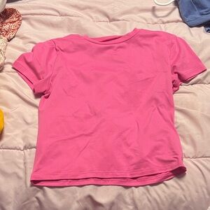 SHEIN Bright Pink Kids Tee